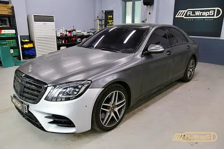 벤츠 S350d 그레이팬텀 전체랩핑 + 블랙PPF 루프스킨 - 플랩스(FL.WrapS)/ 하남랩핑, 미사랩핑, 송파 자동차 랩핑 전문 추천 / 하남 천현동