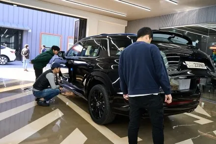 팰리세이드 블랙에디션 크롬죽이기 시공으로 올블랙 만들었어요! / 하남 천현동