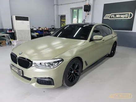 BMW 5시리즈(G30) 사틴카키 전체랩핑 - 하남/미사 자동차랩핑/ 강동/위례랩핑/ 플랩스(FL.WrapS) / 하남 천현동