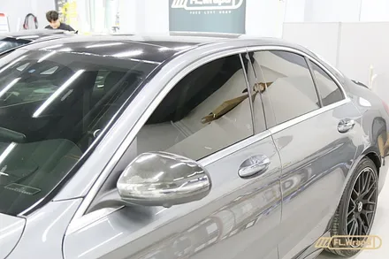 벤츠 C63s AMG 크롬죽이기 랩핑 - 플랩스(FL.WrapS) / 하남,미사랩핑, 크롬지우기랩핑 / 하남 천현동