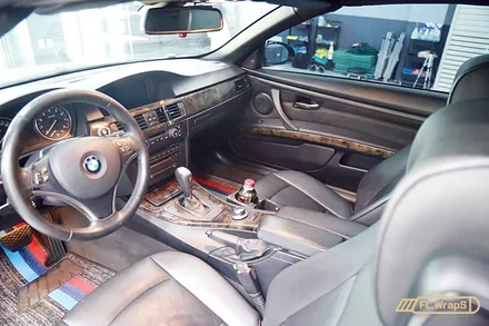 BMW 328i(e93) 컨버터블 실내 카본랩핑 - 플랩스(FL.WrapS)/ 하남랩핑, 미사랩핑, 위례실내랩핑, 강동구랩핑 / 하남 천현동