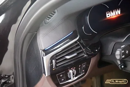 BMW 5시리즈(g30) 매트릭스 블랙 실내 랩핑(MX12) - 플랩스(FL.WrapS)/ 하남랩핑, 미사랩핑, 하남 실내랩핑, 강동구랩핑 / 하남 천현동
