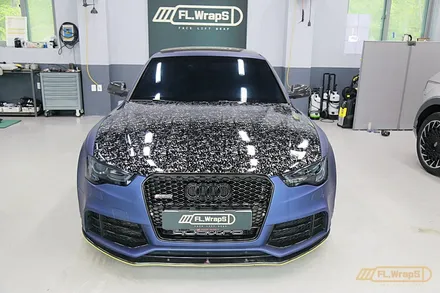 아우디 RS5 본넷 포지드카본 랩핑 - 플랩스(FL.Wraps)/ 부분랩핑, 미사랩핑, 하남랩핑, 포인트랩핑, 카본랩핑 / 하남 천현동