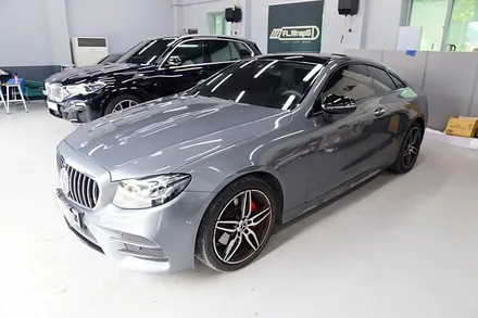 벤츠 e220d 쿠페 사틴 고스트펄 전체랩핑 - 플랩스(FL.WrapS)/ 하남랩핑, 미사랩핑, 자동차랩핑 전문 / 하남 천현동