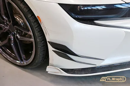 BMW i8 앞범퍼 부분랩핑 재시공 - 플랩스(FL.WrapS) / 하남랩핑, 미사랩핑, 사고수리랩핑재시공, 남양주랩핑 / 하남 천현동