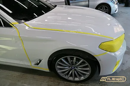 BMW 5시리즈(g30) 전체 PPF 시공 + 블랙PPF 루프스킨 - 플랩스(FL.WrapS)/ 하남ppf, 미사ppf, 남양주ppf 시공 전문 / 하남 천현동