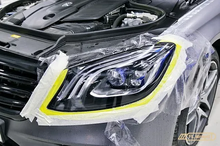 벤츠 S350d 사틴그레이 전체랩핑/ 블락포디 비바 바이올렛 열차단썬팅 - 플랩스(FL.WrapS) / 하남,미사 전체랩핑/열차단썬팅, 강동/송파 랩핑 / 하남 천현동