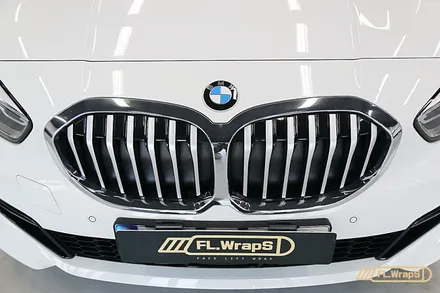 BMW 120i 프론트그릴 랩핑 - 플랩스(FL.WrapS) / 하남, 미사, 성남, 경기광주 랩핑, 부분랩핑, 포인트랩핑 / 하남 천현동
