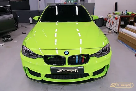 BMW 3시리즈(f30) 라이트그린 전체랩핑 - 플랩스(FL.Wraps)/ 하남랩핑, 미사랩핑, 자동차랩핑 / 하남 천현동
