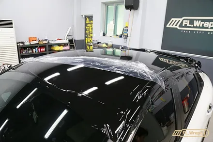 기아 K5 블랙 루프스킨 시공 - 플랩스(FL.WrapS)/ 하남랩핑, 미사랩핑, 경기광주 루프스킨, 남양주자동차랩핑 전문 / 하남 천현동