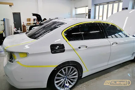BMW 5시리즈(g30) 전체 PPF 시공 + 블랙PPF 루프스킨 - 플랩스(FL.WrapS)/ 하남ppf, 미사ppf, 남양주ppf 시공 전문 / 하남 천현동