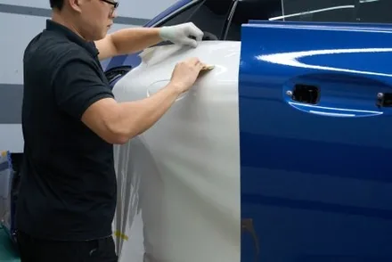 벤츠 gt43 amg 에이버리 화이트 펄 전체랩핑 + 크롬죽이기(랩핑) - 황실장 / 하남랩핑, 미사랩핑, 송파랩핑 / 하남 천현동