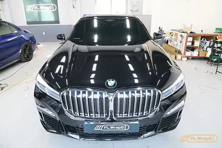 BMW 740d 블락포디 블랙크롬 열차단썬팅 시공 - 플랩스(FL.WrapS) / 하남,미사,위례,송파,강동구 열차단썬팅 / 하남 천현동