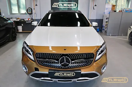 벤츠 GLA 사고수리 랩핑 재시공 - 플랩스(FL.WrapS)/ 에이버리 화이트펄, 하남랩핑, 미사랩핑, 자동차사고수리 랩핑전문 / 하남 천현동