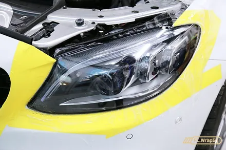 벤츠 C63 AMG 쿠페 루프 블랙PPF/ 라이트PPF 시공 - 플랩스(FL.WrapS)/ 하남ppf, 미사ppf, 경기광주, 구리왕숙ppf / 하남 천현동