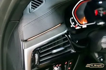 BMW 5시리즈(G30) 실내 매트릭스 블랙 랩핑 - 플랩스(FL.WrapS) / 하남랩핑, 미사랩핑, 위례, 남양주, 송파, 강동구랩핑 / 하남 천현동