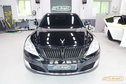 현대 에쿠스 크롬죽이기 시공 - 플랩스(FL.WrapS)/ 하남랩핑, 미사랩핑, 크롬죽이기 랩핑 / 하남 천현동