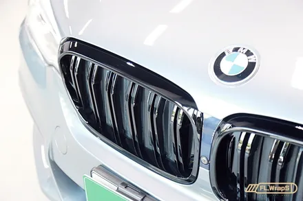 BMW 5시리즈(g30) m5 스타일 그릴 교체 / 블락포디 스카이블루 썬팅 - 플랩스(FL.WrapS)/ 하남썬팅, 미사열차단썬팅 / 하남 천현동