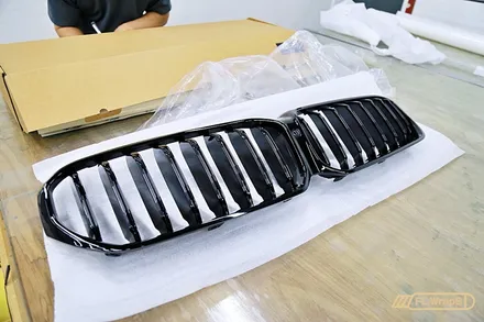 BMW 5시리즈(g30) 크롬죽이기/ 카본 사이드미러, 블랙그릴 교체 - 플랩스(FL.WrapS)/ 하남랩핑, 미사랩핑, 경기광주랩핑 / 하남 천현동