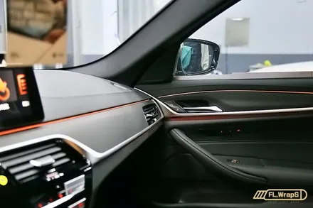 BMW 5시리즈(G30) 실내 매트릭스 블랙 랩핑 - 플랩스(FL.WrapS) / 하남랩핑, 미사랩핑, 위례, 남양주, 송파, 강동구랩핑 / 하남 천현동