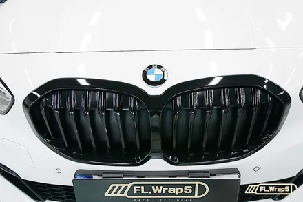 BMW 120i 프론트그릴 랩핑 - 플랩스(FL.WrapS) / 하남, 미사, 성남, 경기광주 랩핑, 부분랩핑, 포인트랩핑 / 하남 천현동