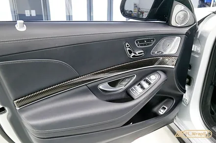 메르세데스 벤츠 S350d 실내 유광카본랩핑 - 플랩스(FL.WrapS)/ 카본랩핑, 실내랩핑, 하남랩핑, 미사랩핑, 성남랩핑 / 하남 천현동