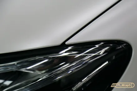 벤츠 E220d 쿠페 사틴 화이트펄 전체랩핑 - 플랩스(FL.WrapS)/ 하남랩핑, 미사랩핑, 성남 자동차랩핑 / 하남 천현동