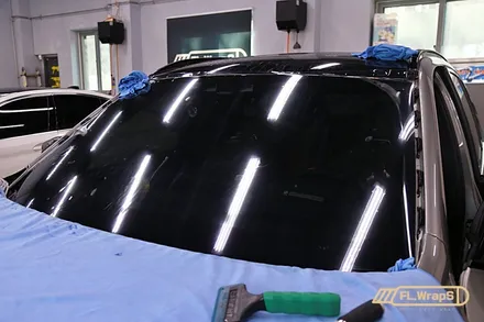 BMW X3M 윈드실드 재시공 / 루프스포일러 랩핑 - 플랩스(FL.WrapS)/하남미사 랩핑, 전면유리 보호필름 시공 / 하남 천현동
