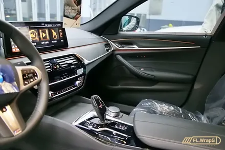 BMW 5시리즈(G30) 실내 매트릭스 블랙 랩핑 - 플랩스(FL.WrapS) / 하남랩핑, 미사랩핑, 위례, 남양주, 송파, 강동구랩핑 / 하남 천현동