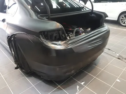 대구 랩핑 플렉스킨(FLEXKIN) BMW 520d 사틴 블랙 Full Wrap(전체 랩핑) / 대구 남구