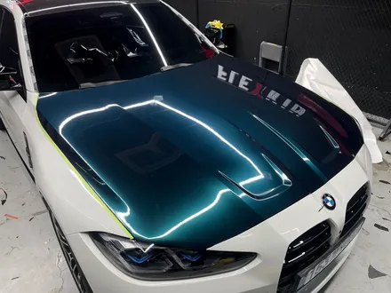 BMW M3 타이니봇 글로스 미드나잇 에메랄드 그린 전체 랩핑 시공! / 대구 남구