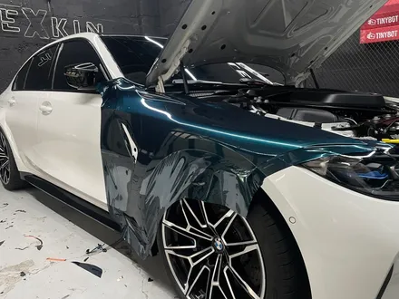 BMW M3 타이니봇 글로스 미드나잇 에메랄드 그린 전체 랩핑 시공! / 대구 남구