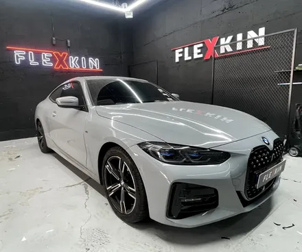 대구 경북 랩핑 전문점에서 BMW 4시리즈 430i 그릴 포인트 랩핑 시공 / 대구 남구