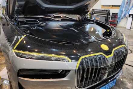 BMW i7 듀오톤(투톤) 랩핑 위 PPF로 보호성과 광도까지 !! / 인천, 부평, 부천