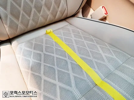 제네시스 G70 베이지시트 이염제거 및 UG가죽코팅 위해 안산에서 인천까지! / 인천 남동