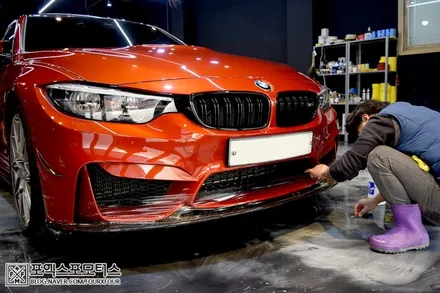 BMW M3 인천PPF전문점 포엑스포에서 카본립보호하고 광도, 보호력 상승!! / 인천 남동