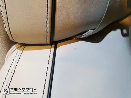 제네시스 G70 베이지시트 이염제거 및 UG가죽코팅 위해 안산에서 인천까지! / 인천 남동