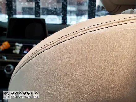 제네시스 G70 베이지시트 이염제거 및 UG가죽코팅 위해 안산에서 인천까지! / 인천 남동