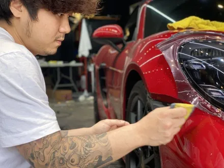 포르쉐 박스터718GTS 헤드라이트,테일램프 스모그필름 시공! _리얼컷PPF / 인천 남동