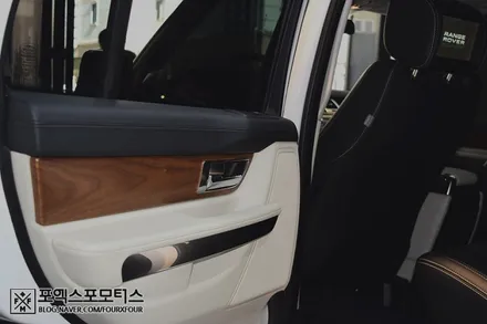레인지로버 스포츠 아이보리시트 관리 인천 포엑스포에서 UG가죽코팅 했어요! / 인천 남동