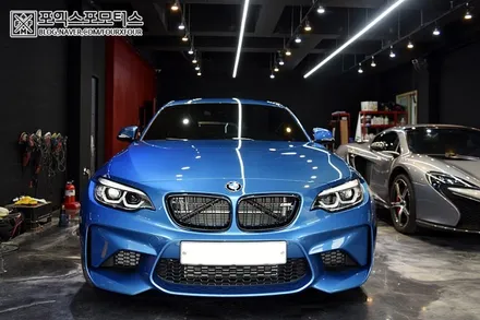 인천PPF필름_ BMW M2 롱비치블루 고속주행하기위한 첫걸음은 포엑스포에서! / 인천 남동