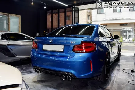 인천PPF필름_ BMW M2 롱비치블루 고속주행하기위한 첫걸음은 포엑스포에서! / 인천 남동
