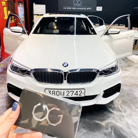 BMW520i 화이트 나파가죽시트 ug코팅으로 보호해요!_포엑스포 / 인천 남동