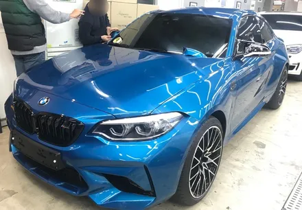 BMW M2 유광 화이트 전체 래핑 / 용인시 수지구 동천동