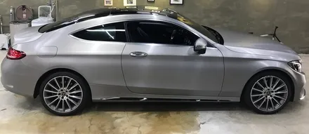 벤츠 c200  브러쉬 티타튬 전체 래핑 / 용인시 수지구 동천동