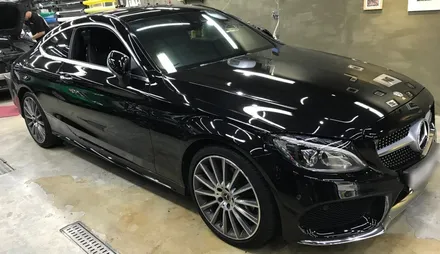 벤츠 c200  브러쉬 티타튬 전체 래핑 / 용인시 수지구 동천동