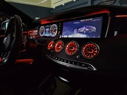 벤츠 S63amg 쿠페 - 엠비언트 64색 확장 및 광량업 / 송풍구엠비언트 / Amg 카본핸들