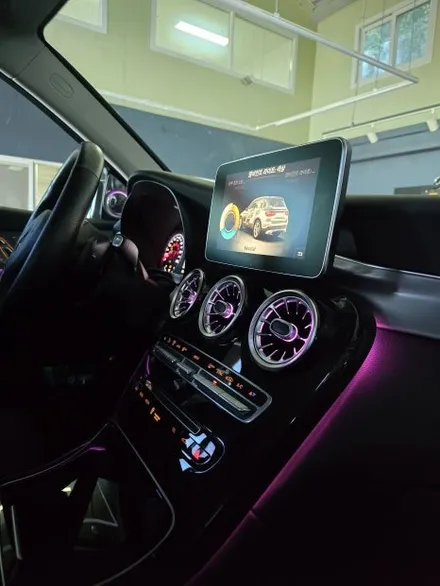 벤츠 x253 glc - 64색 엠비언트 확장, 송풍구 엠비언트 & 3d부메스터