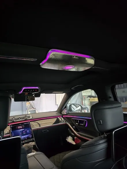 벤츠 w223 s450 - 애프터 액티브엠비언트, 천장 부메스터 /  정품 피아노 락커트림 \