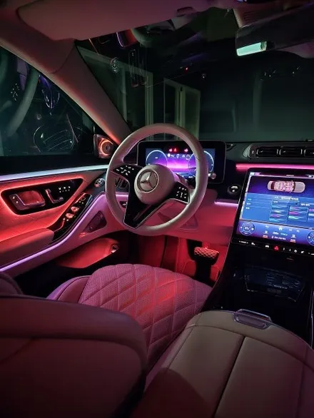 광주 벤츠 엠비언트 ] 벤츠 w223 s450 - 액티브 엠비언트 ,천장 부메스터, 4d 부메스터 \